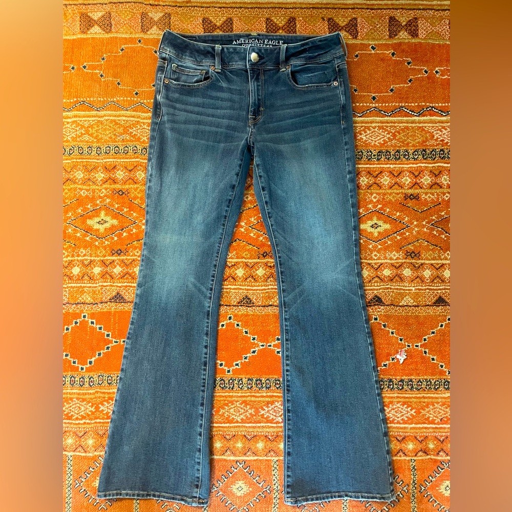 AE Kickboot Super Stretch Jeans Size 10 Regular